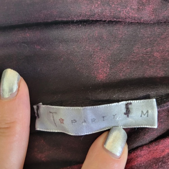 T Party Asymmetrical Maxi Fringe Skirt Sz M Boho Festival Western Gothic Hippie - Picture 7 of 10